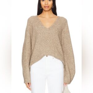Eaves Jay sweater - Tan V-Neck Sweater